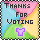 Thanks for voting - t-shirt activity 2011